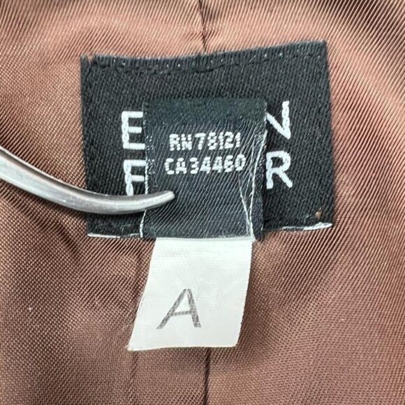 EILEEN FISHER Italian Fabric 100% WOOL Mock Neck FullZip Coat Jacket Pockets XL - Picture 14 of 14